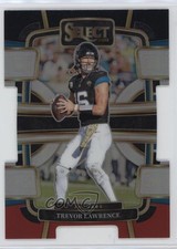 2023 Panini Select Concourse Black & Red Prizm Die-Cut Trevor Lawrence #46 09x4
