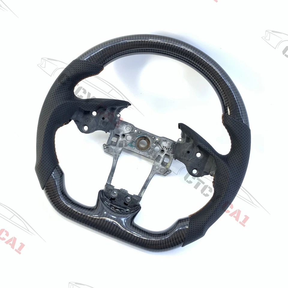 Volante de fibra de carbono personalizado para Acura RDX TL ILX ZDX 2009-2022 solo núcleo Foto 4 de 4