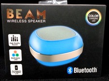 BEAM USB Rose Gold Wireless Bluetooth Color-Changing LED Speaker NEW 