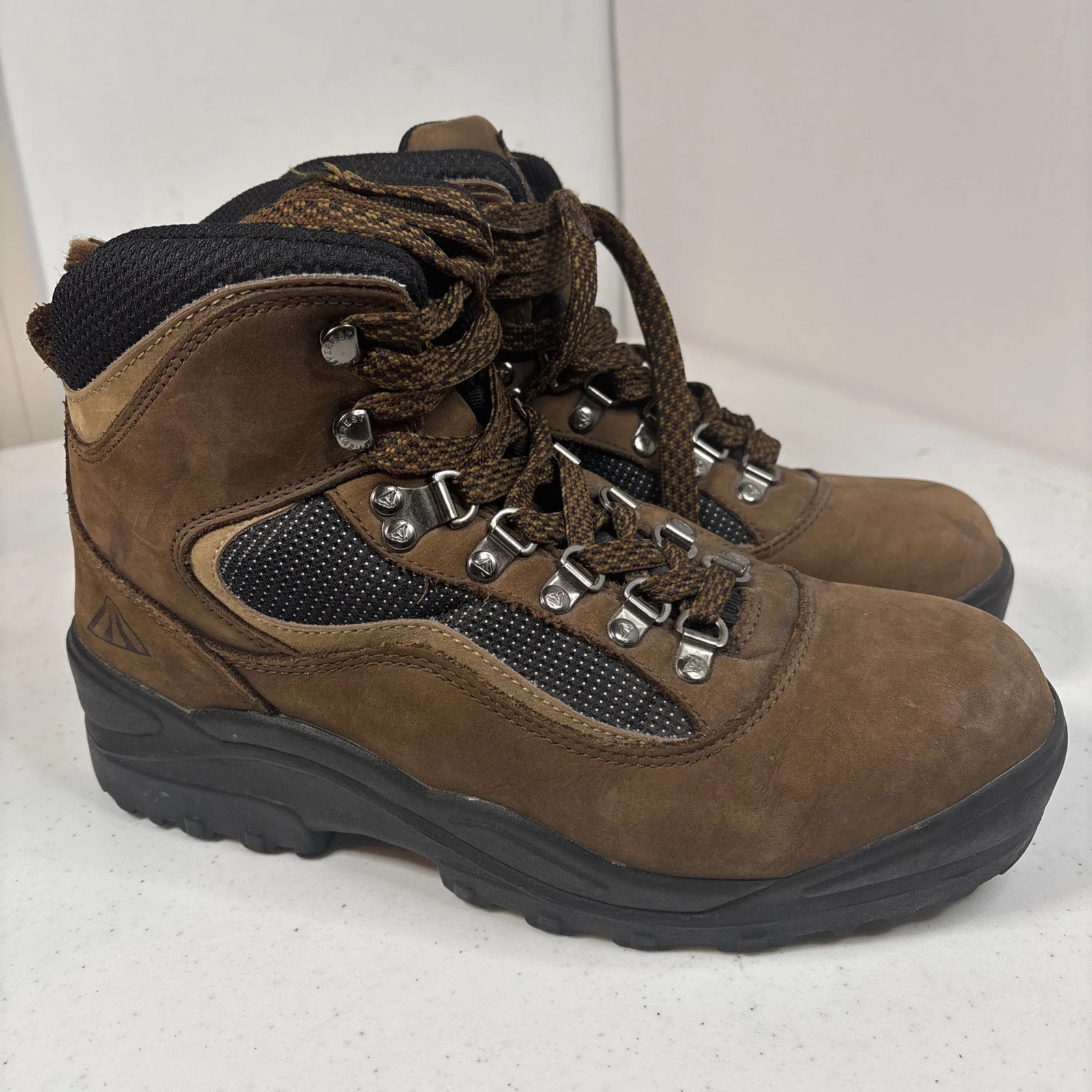 Mt Everest Ravine Suede Leather Hiking Boots Mens Size 8.5 Brown 4002660