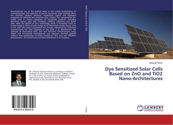 Udayraj Pawar | Dye Sensitized Solar Cells Based On Zno And Tio2...-image