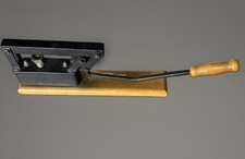Vintage Heavy Duty Lever Action Nutcracker Wood Base Pecan Walnut Cracker