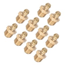 20Pcs M10x1mm Thread Hydraulic Grease Fitting Brass for Repair