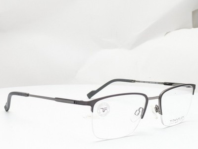 Titanflex 820781 30/GUN Grey/Gunmetal Men's Eyeglasses Frames 52-18-140