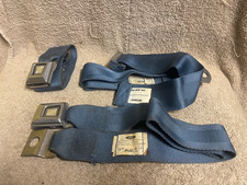 USED FORD 1975-91 3rd GENERATION ECONOLINE VANS REAR SEAT BELTS BLUE 3 PEICES
