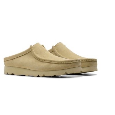 Clarks Originals NEU UND VERPACKT Herrenschuhe WALLABEE SLIP Ahorn Wildleder UK Größe 12 G EU 47