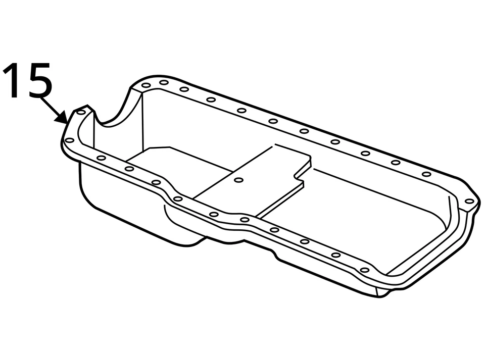 1993-1998 Jeep Grand Cherokee Engine Oil Pan P1XH3 - Image 4 of 4