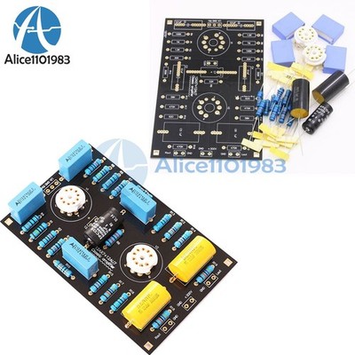 HIFI 12AX7 / 12AU7 Tube Preamplifier Preamp Board   Base On   7 Circuit *hh