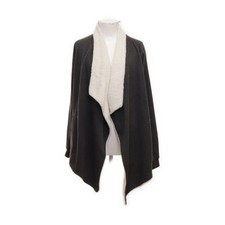 Amisu, Strickjacke, Damen, Größe: L, Schwarz/Weiß, Baumwolle/Polyester #5UL