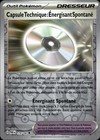 Carte Pokémon Capsule : Energisant Spontané 179/182 Reverse EV4 Faille Paradoxe