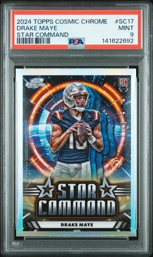 2024 TOPPS COSMIC CHROME STAR COMMAND #SC17 DRAKE MAYE ROOKIE RC PSA 9