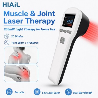 650+808nm Cold Laser Therapy Device Portable LLLT for Knee Back Neck Pain Relief