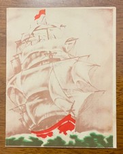 WWII 1944 US Navy USS AJAX Reoaur Ship Christmas Menu