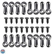 160-Piece Metal Picture Frame Set with 160 Screws, Turn Button Fasteners, Bla...