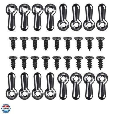 160-Piece Metal Picture Frame Set with 160 Screws, Turn Button Fasteners, Bla...