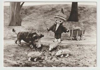 ansichtskarte DDR Sandmännchen