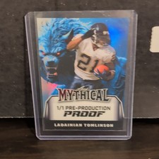 Leaf Mythical - LaDainian Tomlinson 1/1 Pre-Production Proof Football