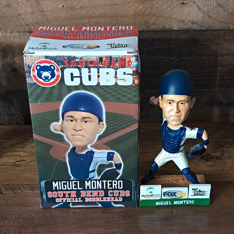 South Bend Cubs Miguel Montero Official Baseball Plastic Bobblehead w/ Box