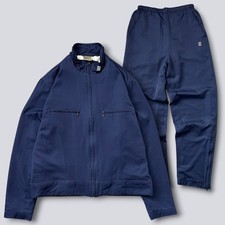 Vintage Nike Tracksuit Mens Retro 90s Navy Blue Set Zip Jacket Pants Size M