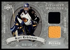 2008-09 Upper Deck Artifacts Treasured Swatches Dual Silver Kari Lehtonen