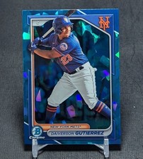 Daiverson Gutierrez Chrome Prospect Rookie 2024 Bowman Sapphire Card BCP-59 Mets