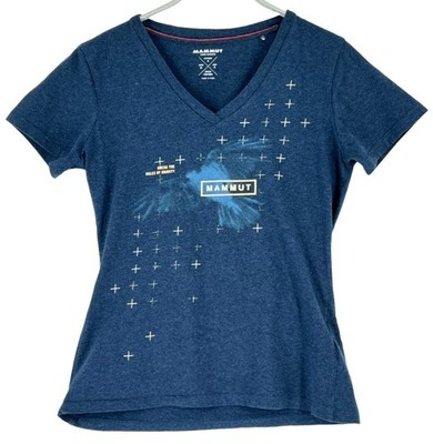 Mammut Damen V-Ausschnitt T-Shirt Größe M