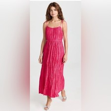 NWT Ulla Johnson $650 Pink Dress tie spaghetti strap Size 10