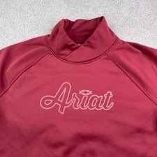 Ariat Womens Sweatshirt Large Red Tek Crossover Mock Neck Pullover Performance