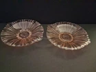 Anchor Hocking Old Cafe Pink Depression Glass Candy/Nut Bowls with Two Bowls 8"