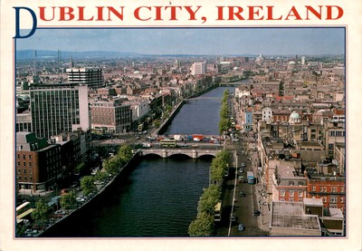Dublin City, Ireland, Peter O'Toole, John Hinde, Viking pirates, Wick Postcard