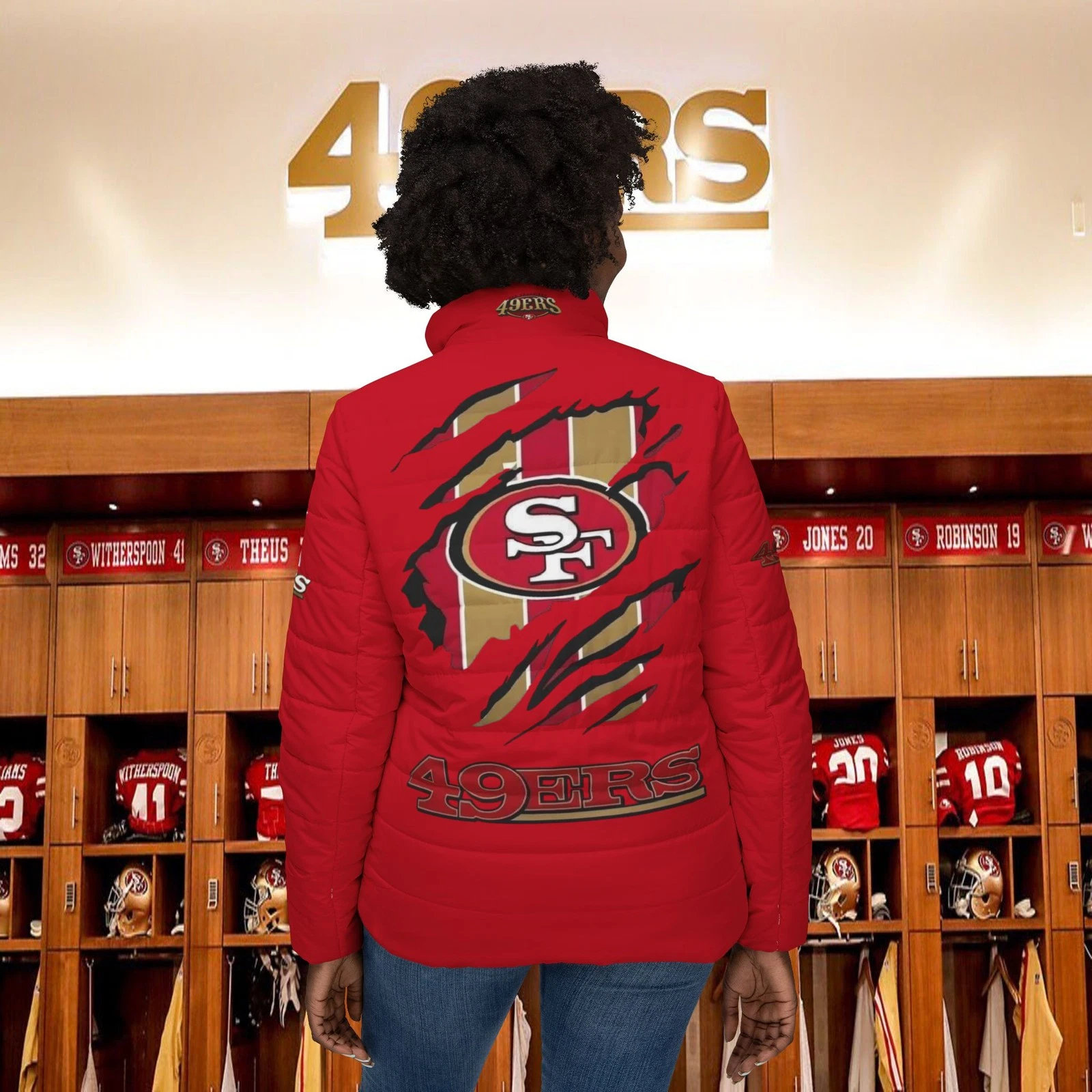 San Francisco 49ers Logo Puffer Jacket