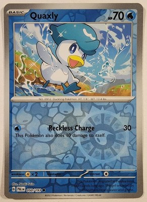 Quaxly 050/193 Reverse Holo Paldea Evolved Pokemon Common Near Mint