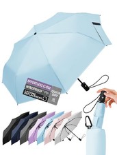 Compact Travel Windproof Umbrella, 43" Auto open/close Folding Quick Dry Umbr...