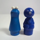 Vintage Fisher Price Little People Sesame Street Cookie Monster And Grover