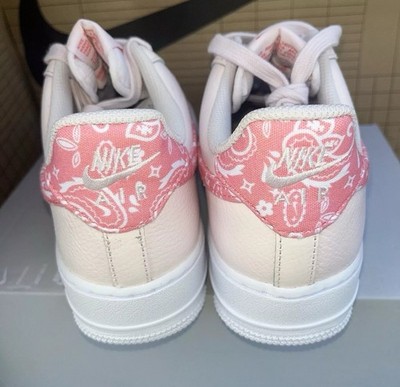 Size 9.5 - Nike Air Force 1 '07 Pink Paisley W for sale online | eBay