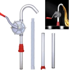 Oil Barrel Pump Aluminum Rotary Hand Crank Drum Pump Manual Barrel Oil Pump Hand