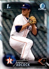 2016 Bowman Chrome Draft Refractors #BDC49 Brett Adcock - BB