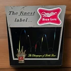 VTG 1960 Miller High Life Champagne of Bottle Beer Lighted Motion Sign - Working