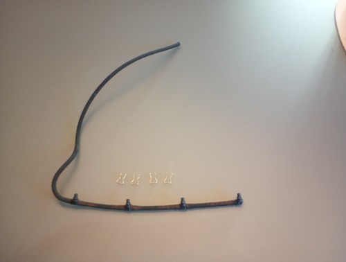 BMW Rücklaufleitung und Klammern Einspritzdüse Diesel, passend z.B. Motor M47