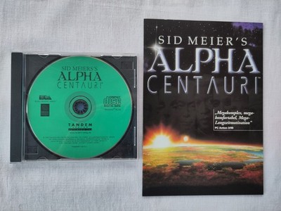 PC CD ROM Spiel Sid Meier s Alpha Centauri , Retro, Klassiker, 1999