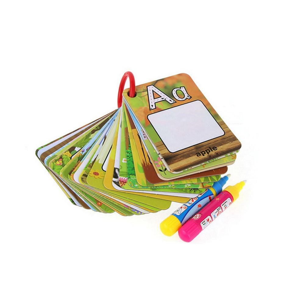 26-Piece Alphabet Water Drawing Cards - Kids Educational Travel Toy