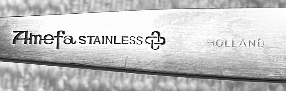 (3) Amefa Silver TULIP TIME 7 3/8" Stainless Iced Tea Spoons~Holland~ SHIPS FREE - Image 4 of 4