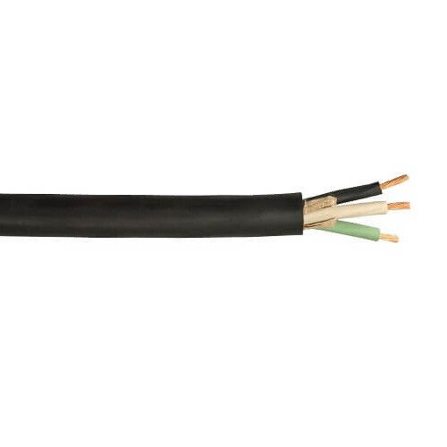 100' 6/3 SOOW Portable Power Cable Flexible CPE Jacket Black 600V - Picture 1 of 2