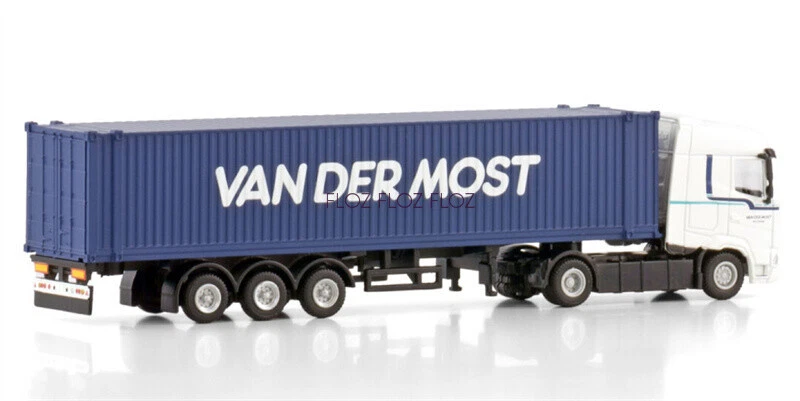 1:87 for WSI for DAF for XG 4X2 CONTAINER TRAILER 45 FT-3 AXLE for Van der Most - Image 2 of 4