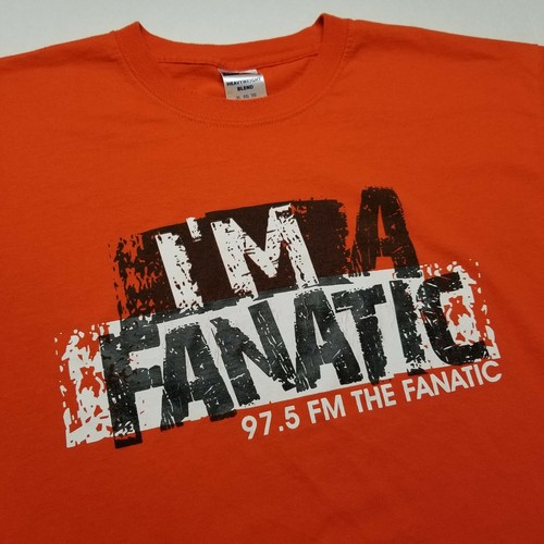 The Fanatic 97.5 Sports Radio TShirt Mens XL Orange Philadelphia