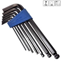 Winkelschraubendreher Kugelkopf Hex 2,5-10Mm Satz 7-Tlg. InnensechskantschlüSsel