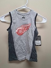 NWT NHL Detroit Red Wings Hockey Youth Small Tank Top SHIPS WORLDWIDE