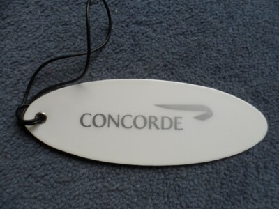 British Airways Concorde White Luggage Tag - Rare