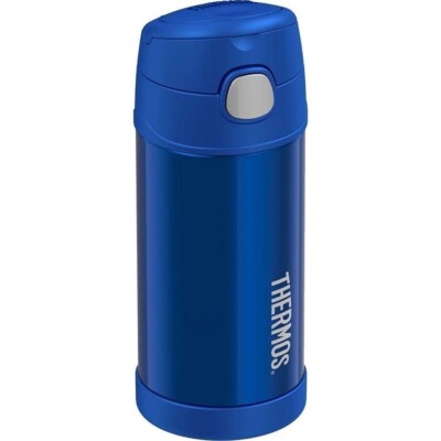 THERMOS FUNTAINER Stainless Steel Vacuum Insulated Kids Bottle with Straw, 12 Oz