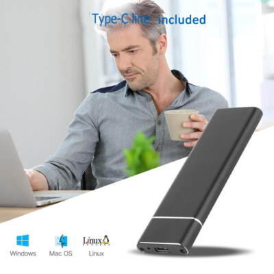 M.2 NGFF SSD SATA AUF Typ-C USB 3.1 Externes Gehäuse Speichergehäuse Adapter